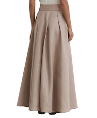 Reiss Women's Jackie Linen High-Waisted Pleated Maxi Skirt