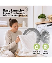 KeaBabies Protect Waterproof Mattress Protector Twin Size, Mavy Quilted Cotton Toddler Twin Mattress Protector Cover, 75x39