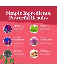 Nature's Craft Menopause Support Capsules, Hormone Balance for Women for Night Sweats Mood, Nature's Craft, 90ct