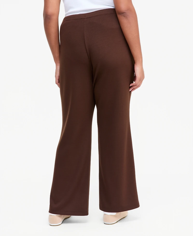 I.n.c. International Concepts Plus Drawstring Flare Sweatpants, Macy's Exclusive