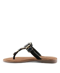 Azura Women's Agates Jeweled Sandal with Soft Footbed for All-day Ease