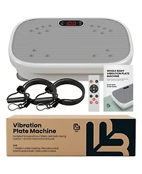 M3 Vibration Plate Exercise Machine with Resistance Bands, Remote and Bluetooth Speaker for Home Fitness and Lymphatic Drainage