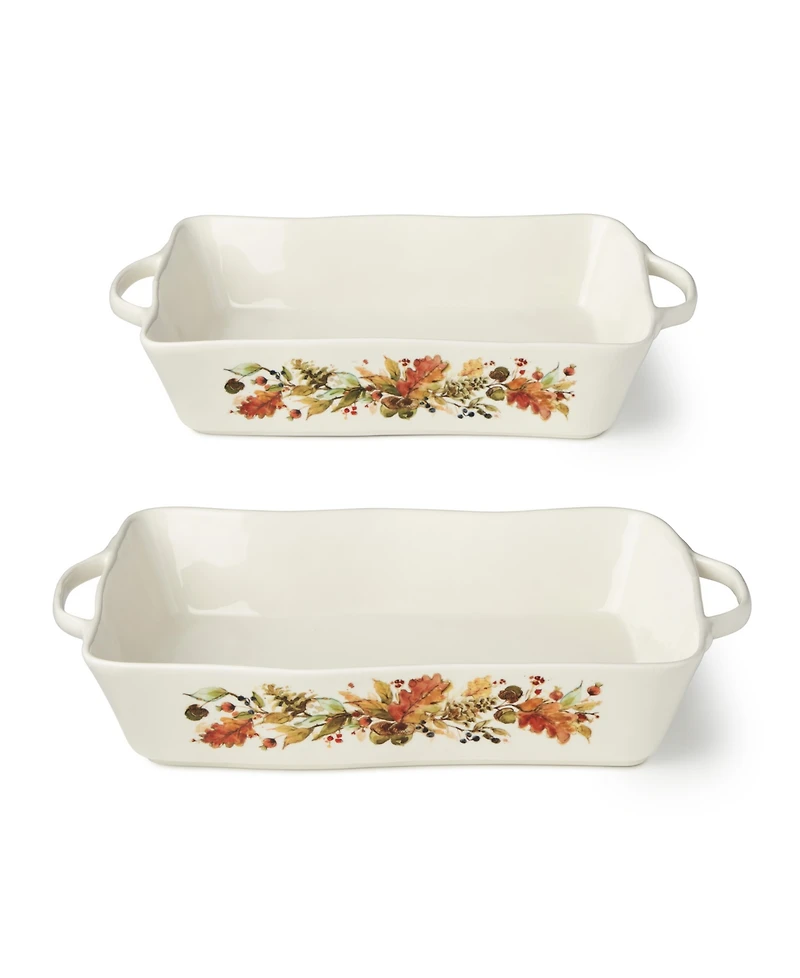 Certified International Autumn Meadows Medium Rectangular Baker