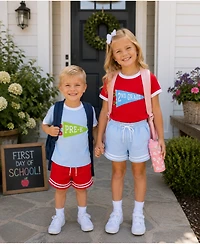 Bits & Bows Kids Unisex (3T-5) Pre-k Crewneck T-Shirt