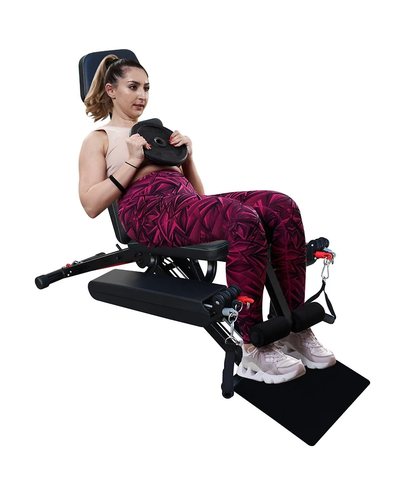 Sevorley Adjustable Foldable Weight Bench for Home Gym Workouts with Accessories and 660 lb Capacity