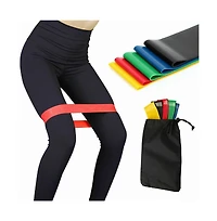 Sevorley Loop Resistance Bands Set, 5 Levels Tpe Exercise Bands with Carry Bag for Yoga, Strength Training, Fitness and Physical Therapy