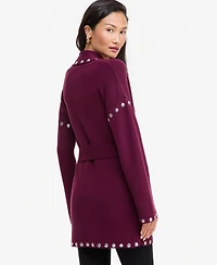 I.n.c. International Concepts Women's Studded Belted Cardigan, Macy's Exclusive