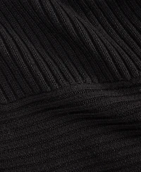 I.n.c. International Concepts Women's Ribbed-Knit Asymmetrical-Hem Mockneck Sweater, Macy's Exclusive