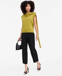 I.n.c. International Concepts Women's Sleeveless Scarf-Detail Sweater, Macy's Exclusive