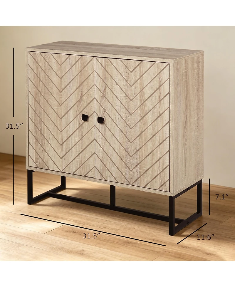 Homcom Modern Sideboard with Shelf, Bar Cabinet