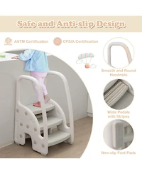 Hongge Toddler 3-Step Detachable Anti-Slip Stool