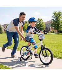 Sugift 16 in Kids' Bike with Training Wheels and Dual Brakes, Ages 4-7
