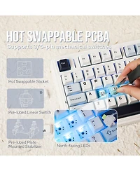 Aula F75 Wireless Hot-Swappable Mechanical Gaming Keyboard