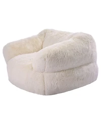 Slickblue Adult Bean Bag Sofa Chair with Armrests and Foam Filling