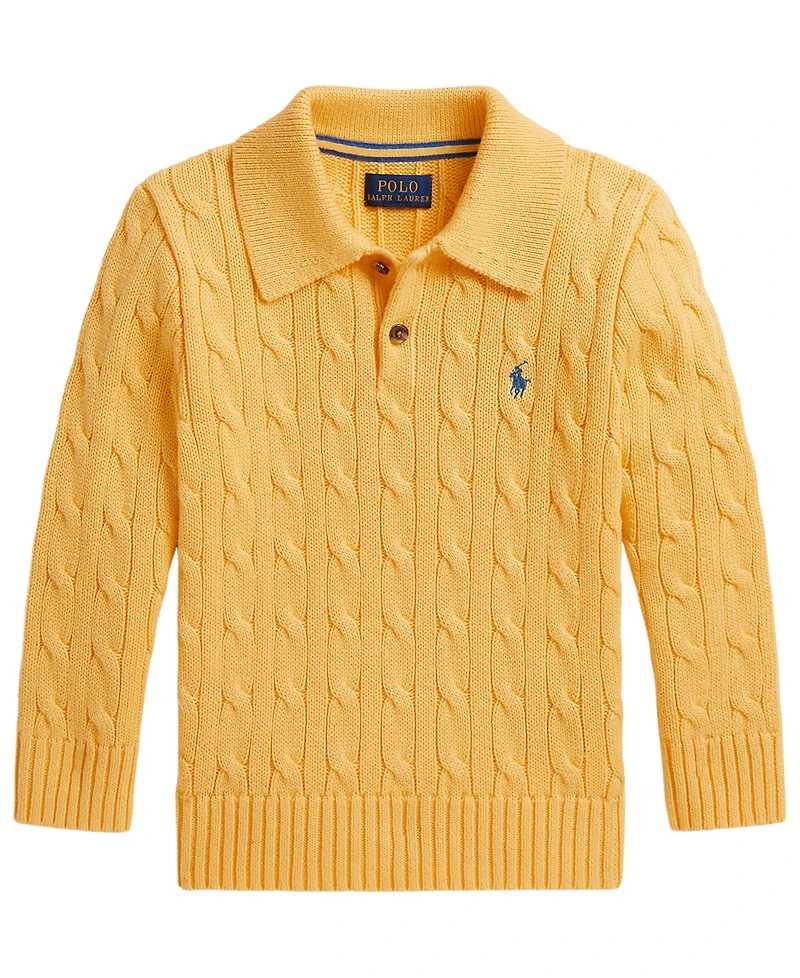 Polo Ralph Lauren Boys' 2T-7 Cable-Knit Cotton Sweater