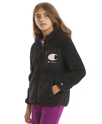 Champion Girls' 4-16 Full-Zip Hooded Sweatshirt