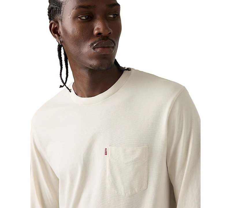 Levi's Men's Long Sleeve Crewneck Pocket T-Shirt