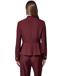 Donna Karan New York Women's Petite Collarless Peplum Blazer