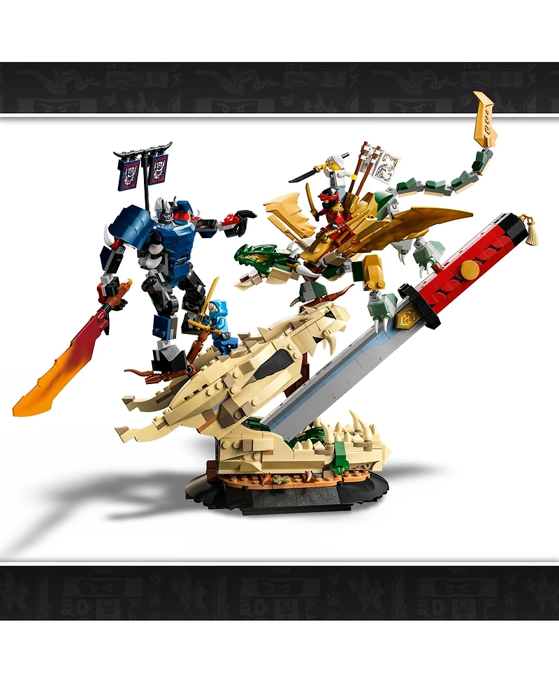Lego Ninjago Battle at the Dragon's Blade 71871 1,016-Piece Building Set, Ages 9+