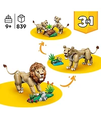 Lego Wild Animals Majestic Lion 31386 839-Piece Building Set, Ages 9+
