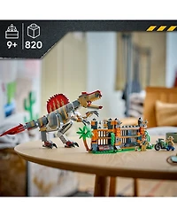 Lego Jurassic World Spinosaurus Dinosaur Escape 77982 820-Piece Building Set, Ages 9+