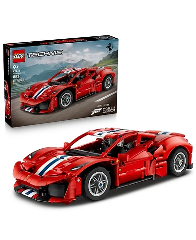 Lego Technic Ferrari 488 Pista 42235 882-Piece Building Set, Ages 9+