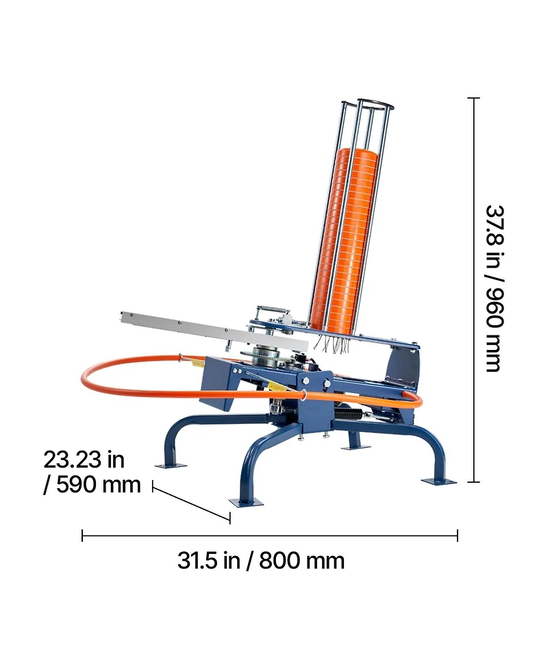 Sugift 50 Clay Pigeon Thrower 55 Plus Yards Automatic Skeet and Trap Launcher with Adjustable Angle Foot Pedal