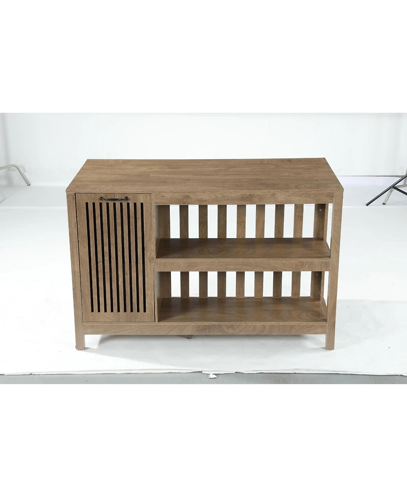 Tribesigns Kitchen Island with Storage, Counter Height Kitchen Island Table
