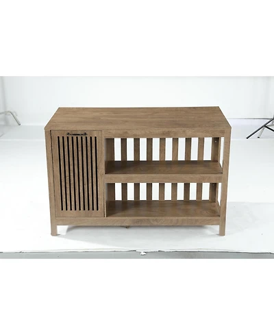 Tribesigns Kitchen Island with Storage, Counter Height Kitchen Island Table