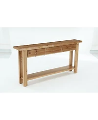 Tribesigns Extra Long Console Table with Storage, Narrow Wooden Sofa Table