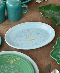 Fiesta Sky Snowflakes Let it Snow Serving Platter, Exclusively at Macy's