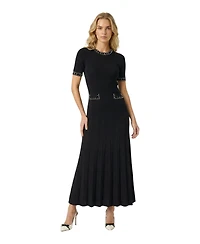 Modenaire Women's Embellished Knit Midi Dress