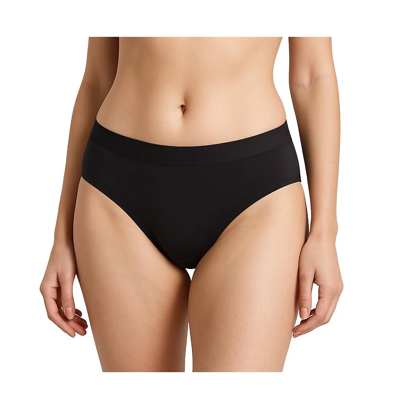 Lands' End Women's Bikini Brief Cotton Comfort Seamless Basics 3 Pack Panties
