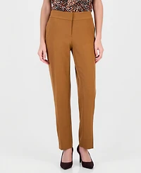 Kasper Women's Ava Slim Straight-Leg Crepe Pants