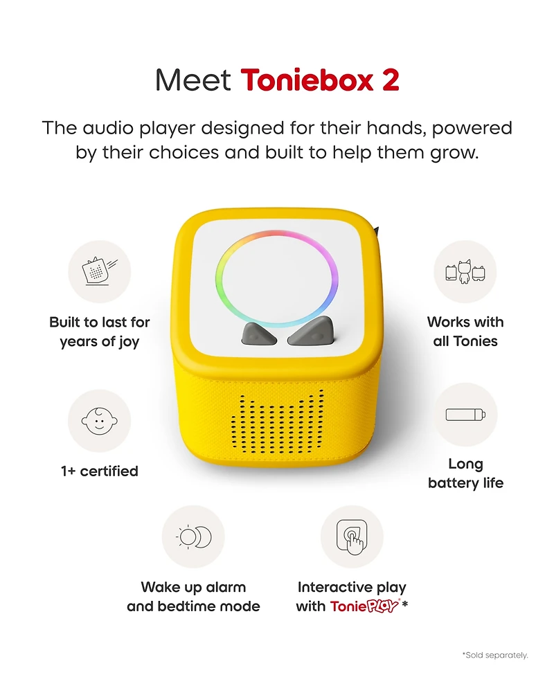 Tonies Pokemon Toniebox 2 Screen-Free 5-Piece Electronic Game, Ages 5+