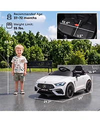 Qaba Licensed Mercedes Amg Cle 53 Electric Car for Kids with Remote,