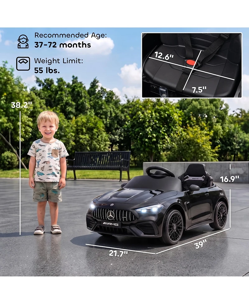 Qaba Licensed Mercedes Amg Cle 53 Electric Car for Kids with Remote,