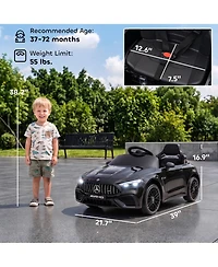 Qaba Licensed Mercedes Amg Cle 53 Electric Car for Kids with Remote,