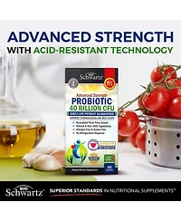 BioSchwartz Daily Probiotic Supplement with 40 Billion Cfu, Astragalus and Lactobacillus, 60 Capsules