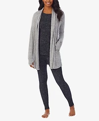 Cuddl Duds Women's SoftKnit Sweater-Knit Long-Sleeve Wrap