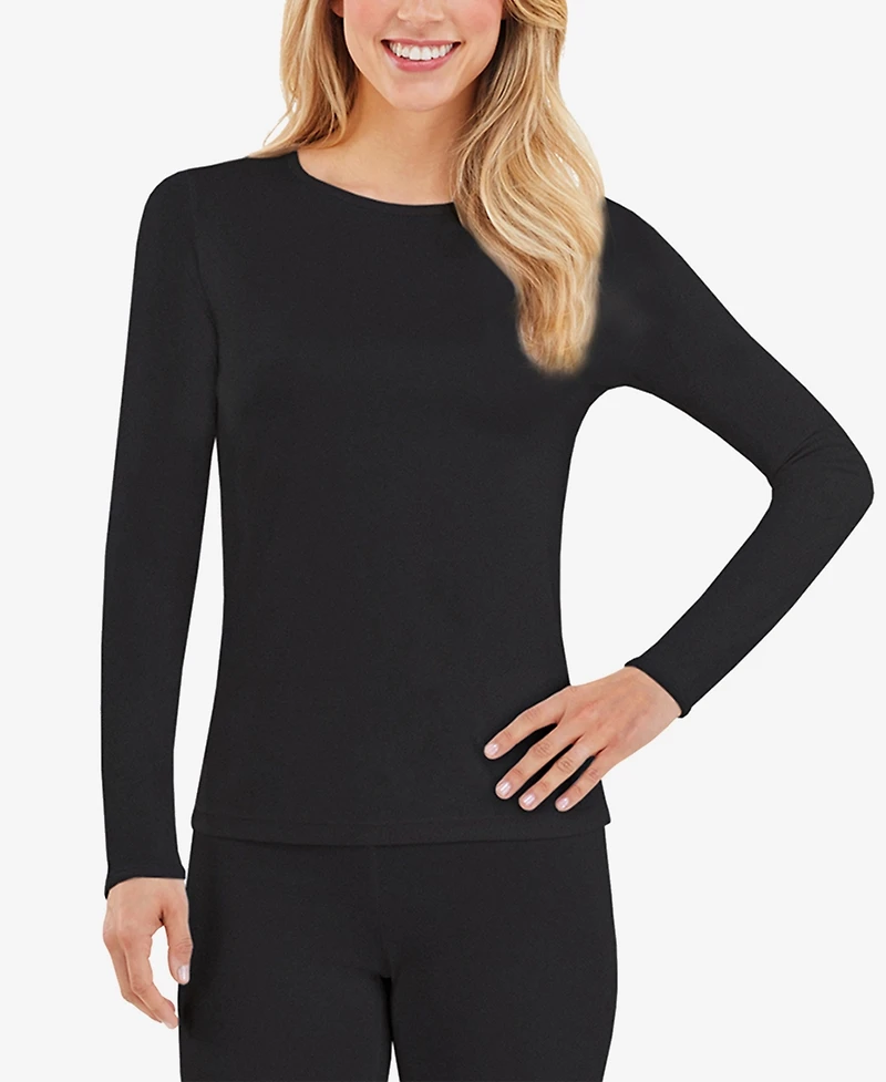Cuddl Duds Women's Climatesmart Pullover Long-Sleeve Crewneck Top