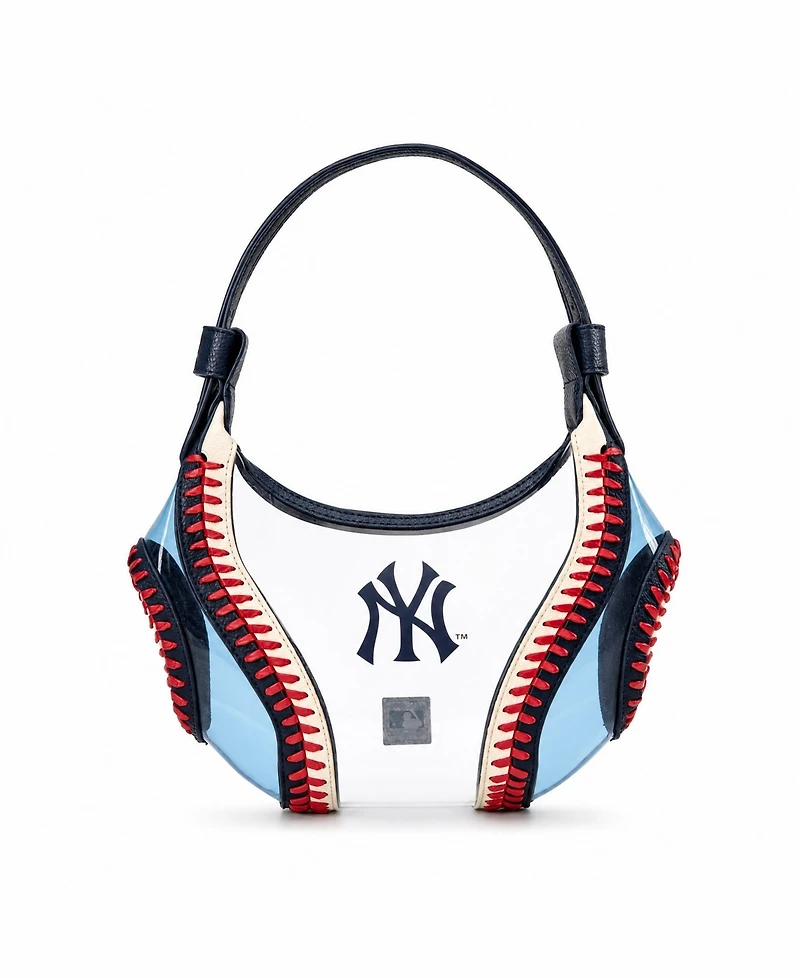 Montana West New York Yankees Clear Slouchy Shoulder Bag