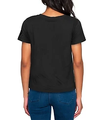 New Era Women's Baltimore Orioles 2023 City Connect Cap Logo Screen Print Graphics T-Shirt
