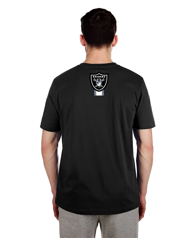 New Era Men's Black Las Vegas Raiders 3rd Down High Density Print T-Shirt