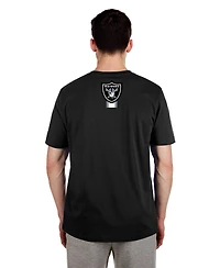 New Era Men's Black Las Vegas Raiders 3rd Down High Density Print T-Shirt