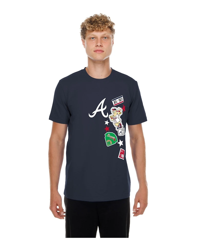 New Era Men's Navy Atlanta Braves City Patch T-Shirt