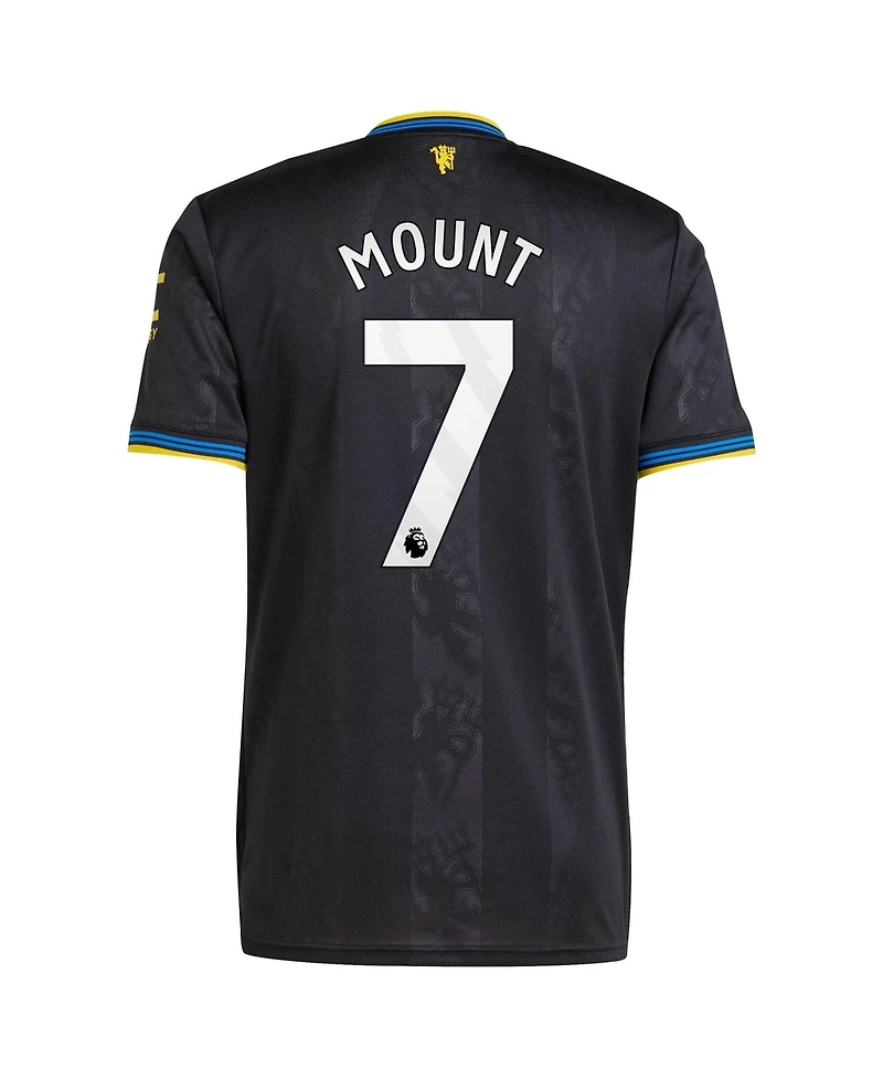 Adidas Men's Mason Mount Black Manchester United 2025/26 Third Replica Player Jersey