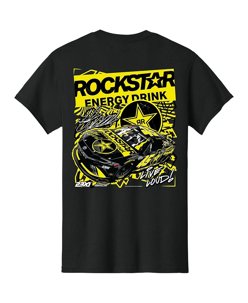 23xi Racing Men's Black Tyler Reddick Rockstar Energy Car T-Shirt