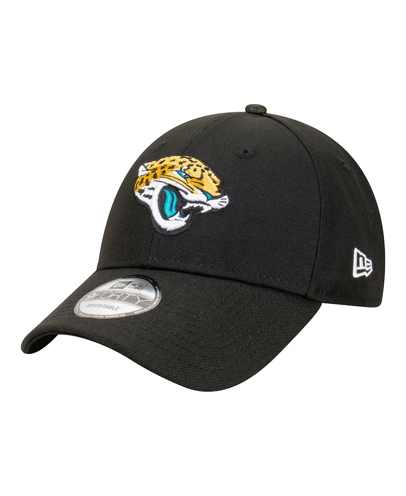 New Era Men's Black Jacksonville Jaguars Core Team 9FORTY Adjustable Hat