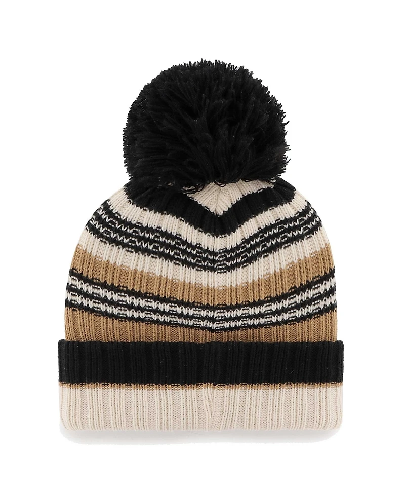 '47 Brand Women's Natural Tennessee Titans Barista Cuffed Pom with Knit Hat